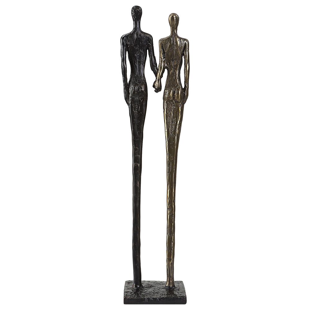 Uttermost Two&#39;s Company Sculpture in Dark Bronze and Antique Brass, , large