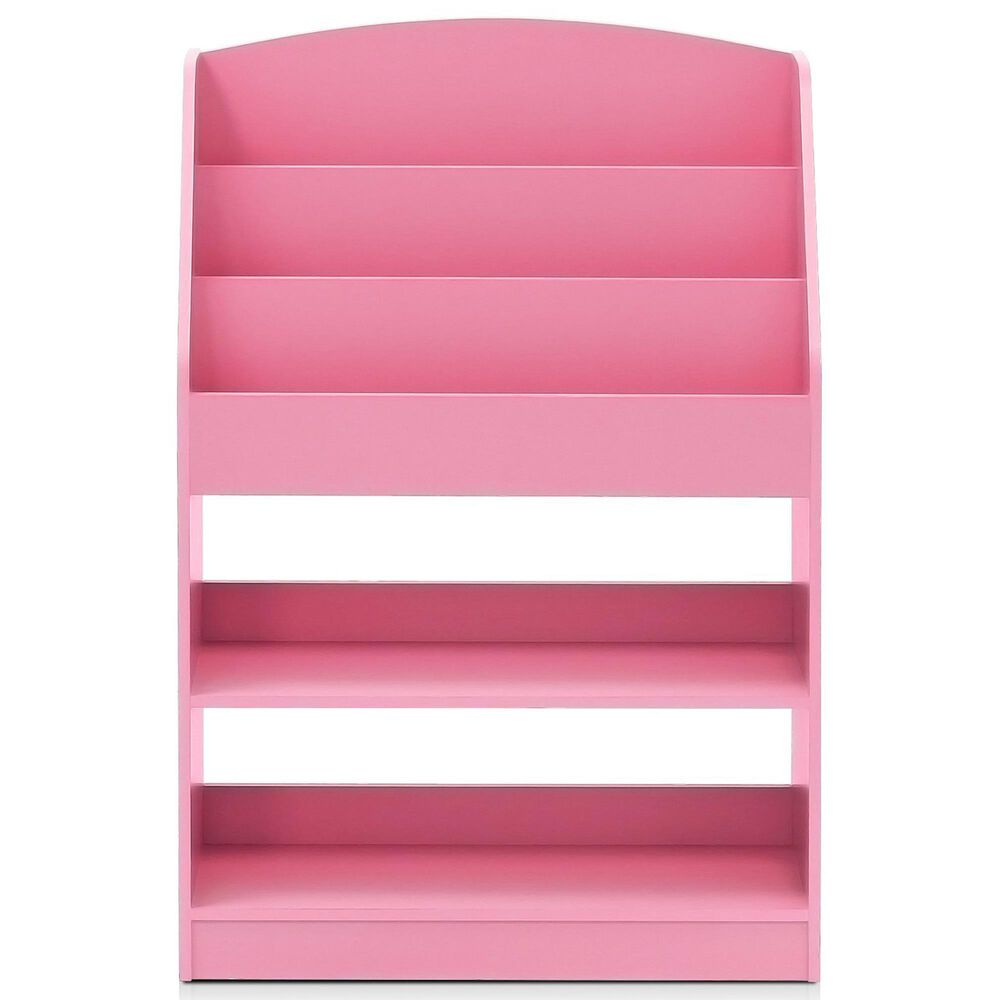 HOMLUX 5-Tier Magazine Bookshelf in Pink, , large