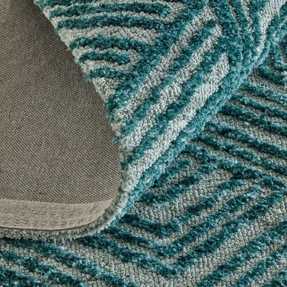Feizy Colton Aqua 5&#39; x 8&#39; Area Rug, , large