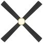 Minka-Aire Falco 54" Flush Mount Ceiling Fan with LED Light in Coal and Soft Brass, , large