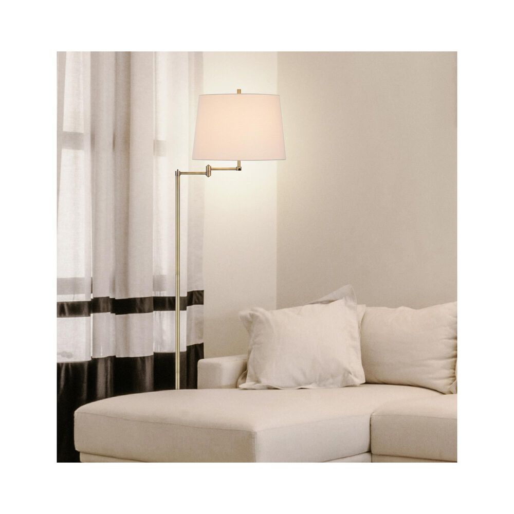 Cal Lighting Double Swing Arm Floor Lamp AB, , large