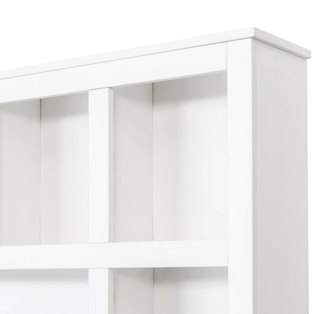 HOMLUX 6-Hook Hall Tree with Cubbies in White, , large