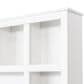 HOMLUX 6-Hook Hall Tree with Cubbies in White, , large
