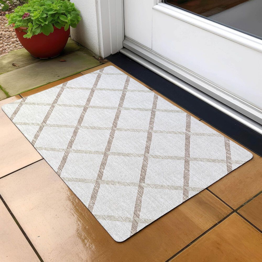 Dalyn Rug Company York 1&#39;8&quot; x 2&#39;6&quot; Ivory Indoor/Outdoor Area Rug, , large