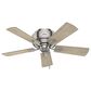 Hunter Crestfield 42" Low Profile Ceiling Fan with 3 Lights in Brushed Nickel, , large