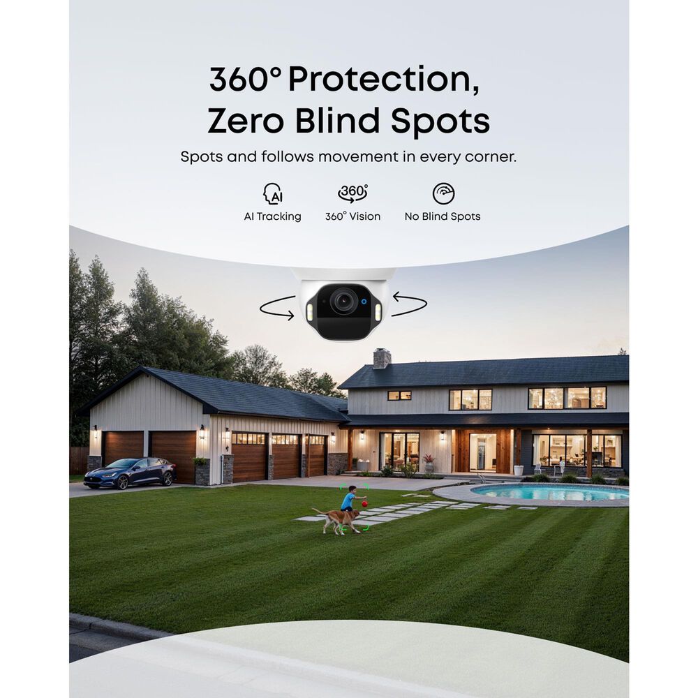 eufy SoloCam E42 2-Cam Kit 4K UHD Outdoor Solar-Powered Security Cameras with HomeBase S380 in White, , large