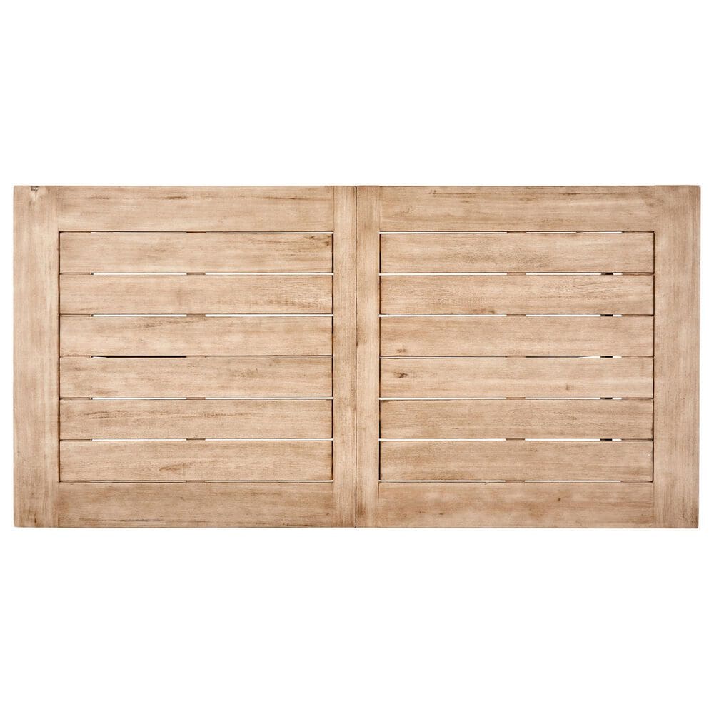 Hearth and Haven Bettina Outdoor Dining Table in Natural and Grey - Table Only, , large