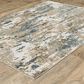 Oriental Weavers Echo Abstract Beige and Blue 6"7" x 9"6" Area Rug, , large