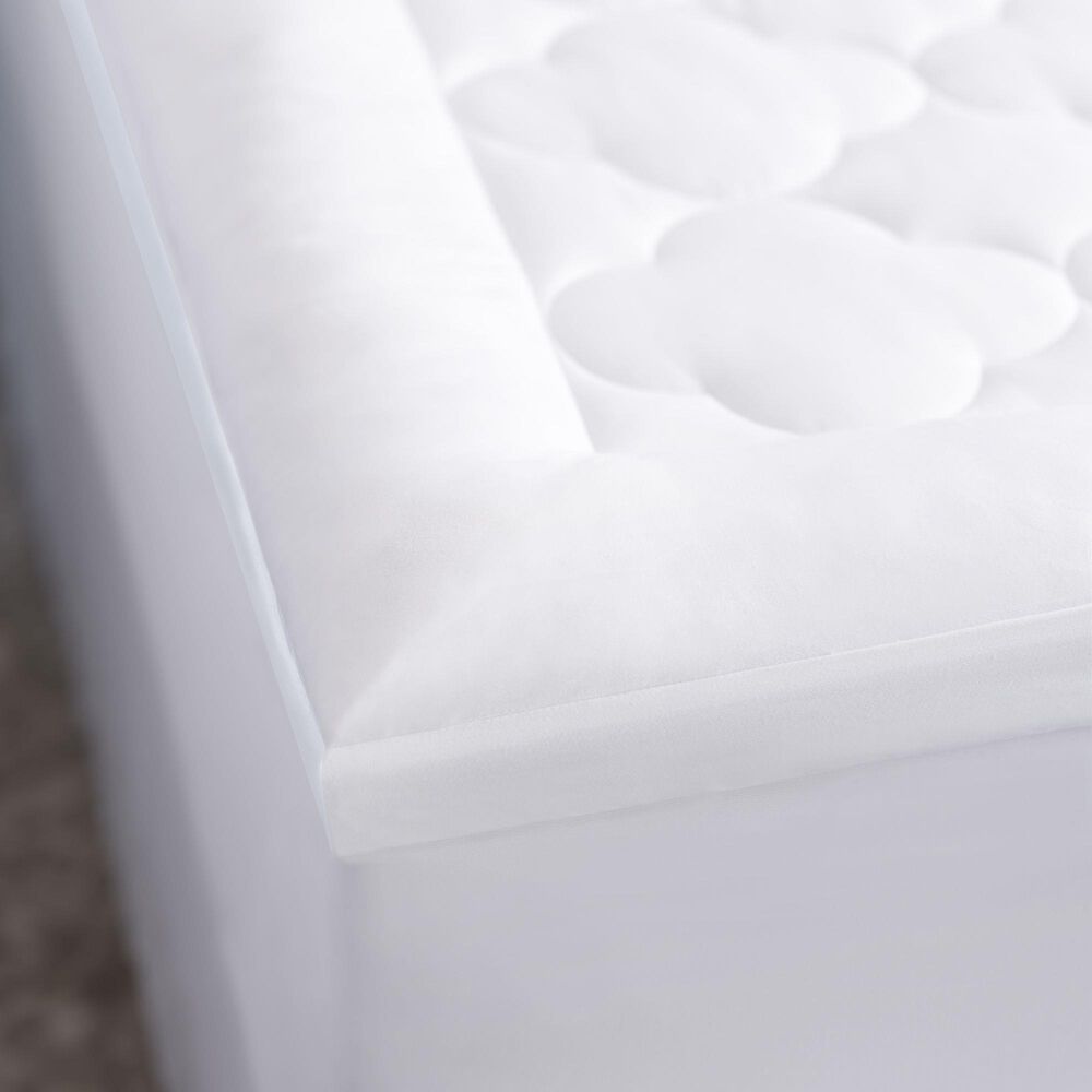 Allied Home Billowy Clouds California King Mattress Pad in White, , large