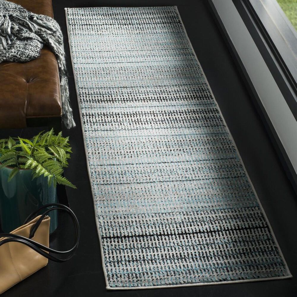 Safavieh Skyler SKY196C 2&#39; x 12&#39; Blue and Gray Runner, , large