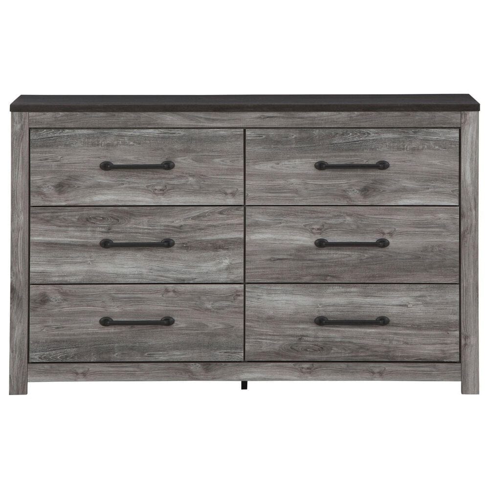 Ashley Bronyan 6-Drawer Dresser and Mirror in Dark Gray, , large