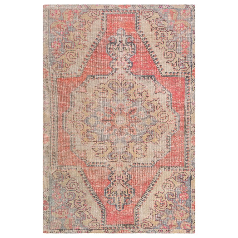 Surya Unique UNQ-2315 2'6" x 4' Coral, Gray and Wheat Area Rug, , large