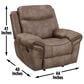 Steve Silver Nashville Manual Glider Recliner in Cocoa, , large