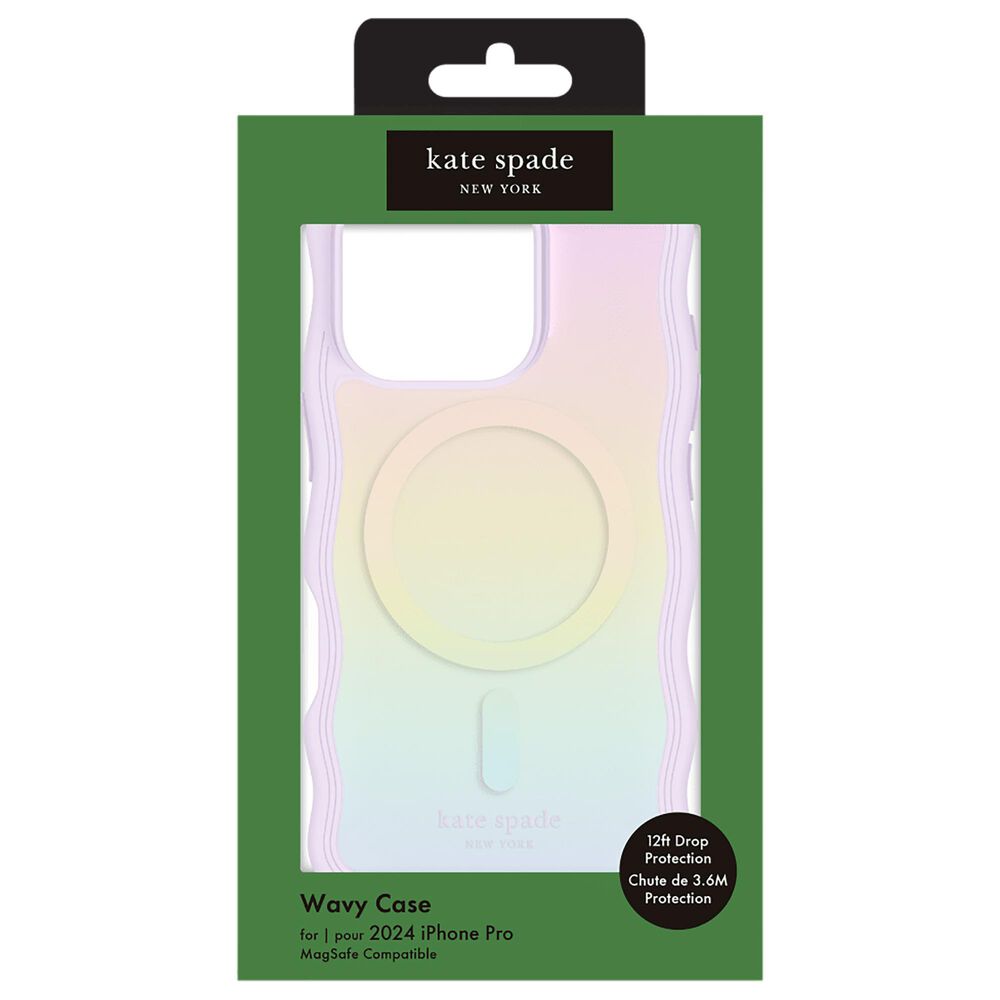 Kate Spade Wavy MagSafe Case for Apple iPhone 16 Pro in Opal Iridescent, , large