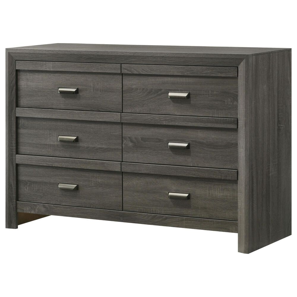 Crown Mark Valor 3-Piece Twin Bedroom Set in Gray, , large