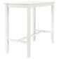 Linon Home Decor Claridge Bar Height Pub Table in Bright White - Table Only, , large