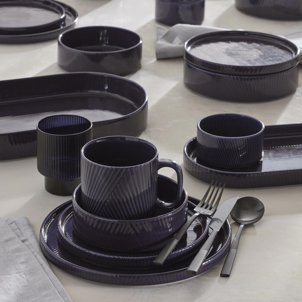 Oneida Modulus 20-Piece Flatware Set in Black Satin, , large