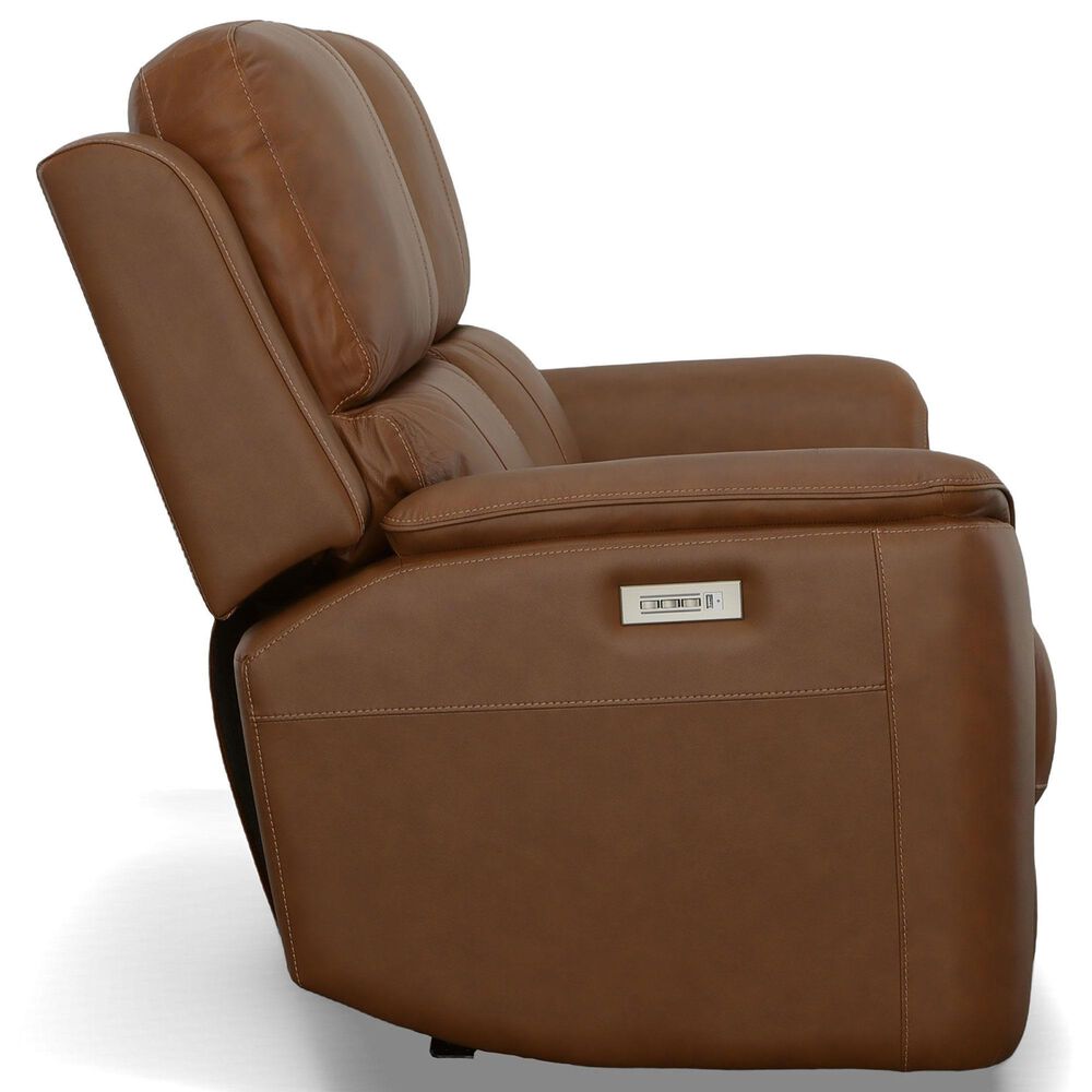 Flexsteel Henry 3-Piece Power Reclining Living Room Set in Caramel, , large