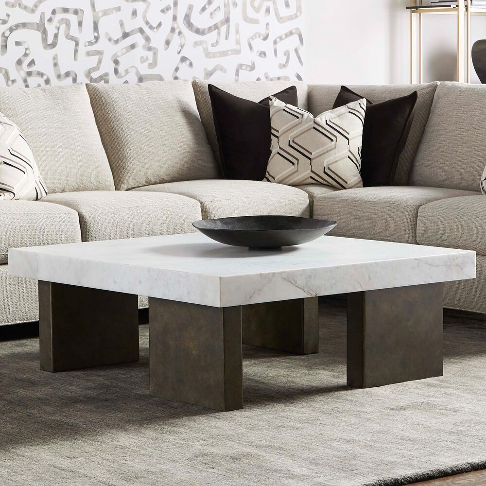 Vanguard Furniture Santa Cruz Cocktail Table in Bronze and White, , large