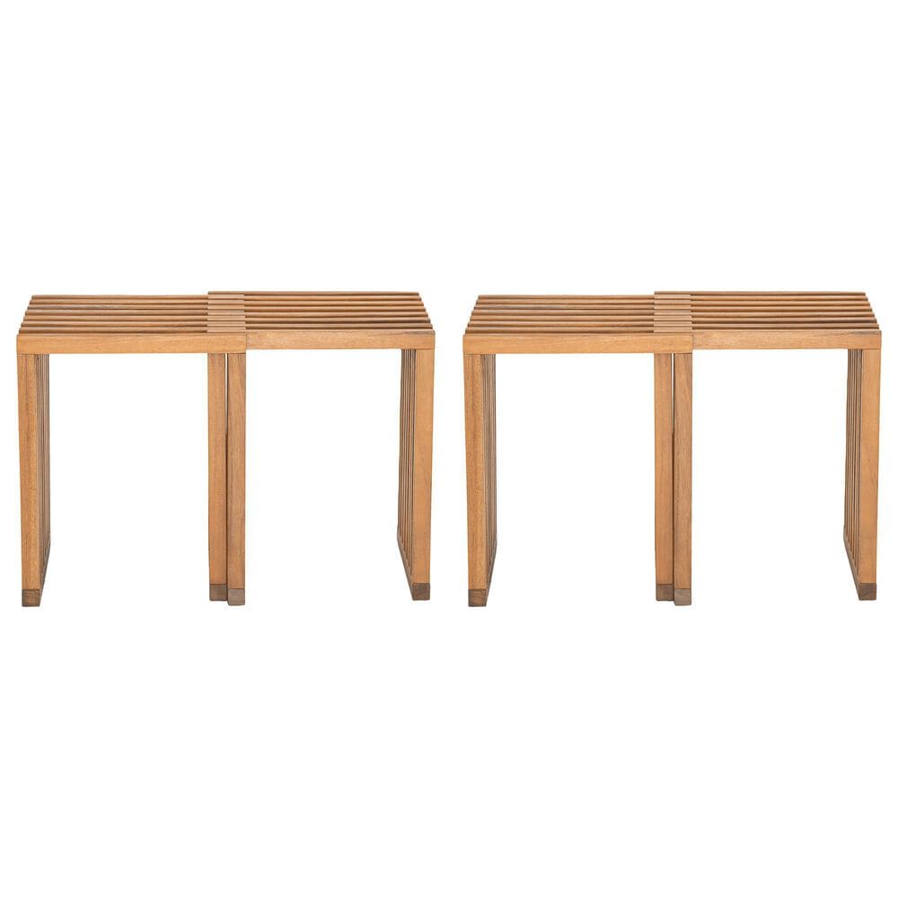 Zuo Modern Riviera Patio Extendable Stool in Natural &#40;Set of 2&#41;, , large