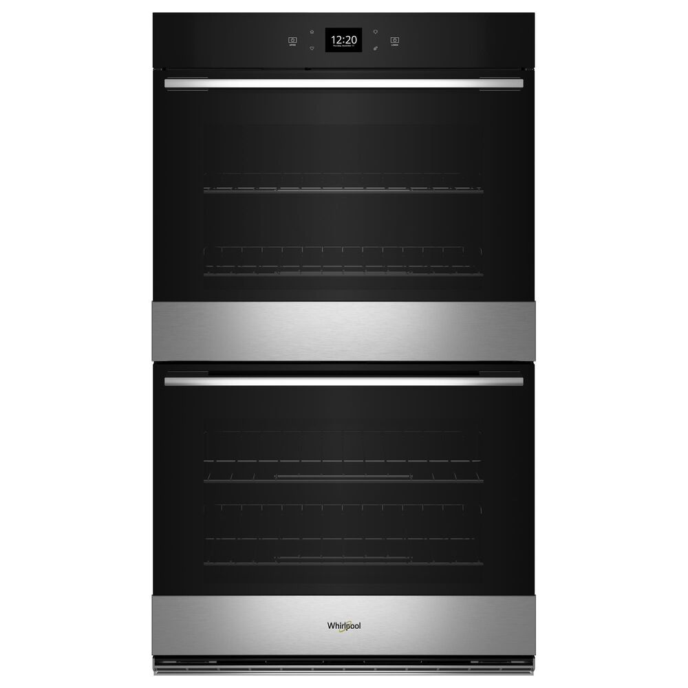 Whirlpool 30" Smart Built-In Electric Convection Double Wall Oven with Air Fry and Fan Convection Cooking in Fingerprint Resistant Stainless Steel, , large