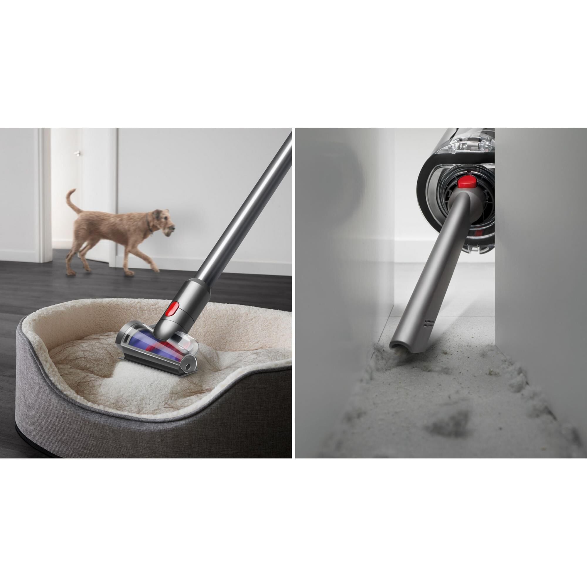 Dyson V9 Motorbar Vacuum in Sprayed Dark Nickel and Gloss Nickel