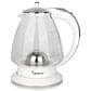 Jura H2O Glass 48 Oz Rapid Boil Kettle in White and Polished Chrome, , large