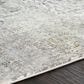 Surya Solar 7"6" x 11"2" Black, Charcoal, Saffron, White and Light Gray Area Rug, , large