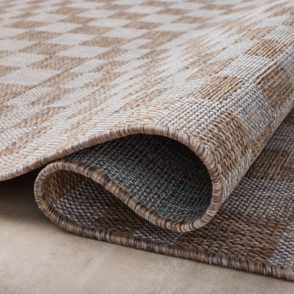 Amber Lewis x Loloi Topanga 7&#39;10&quot; x 10&#39; Natural and Dove Indoor/Outdoor Area Rug, , large