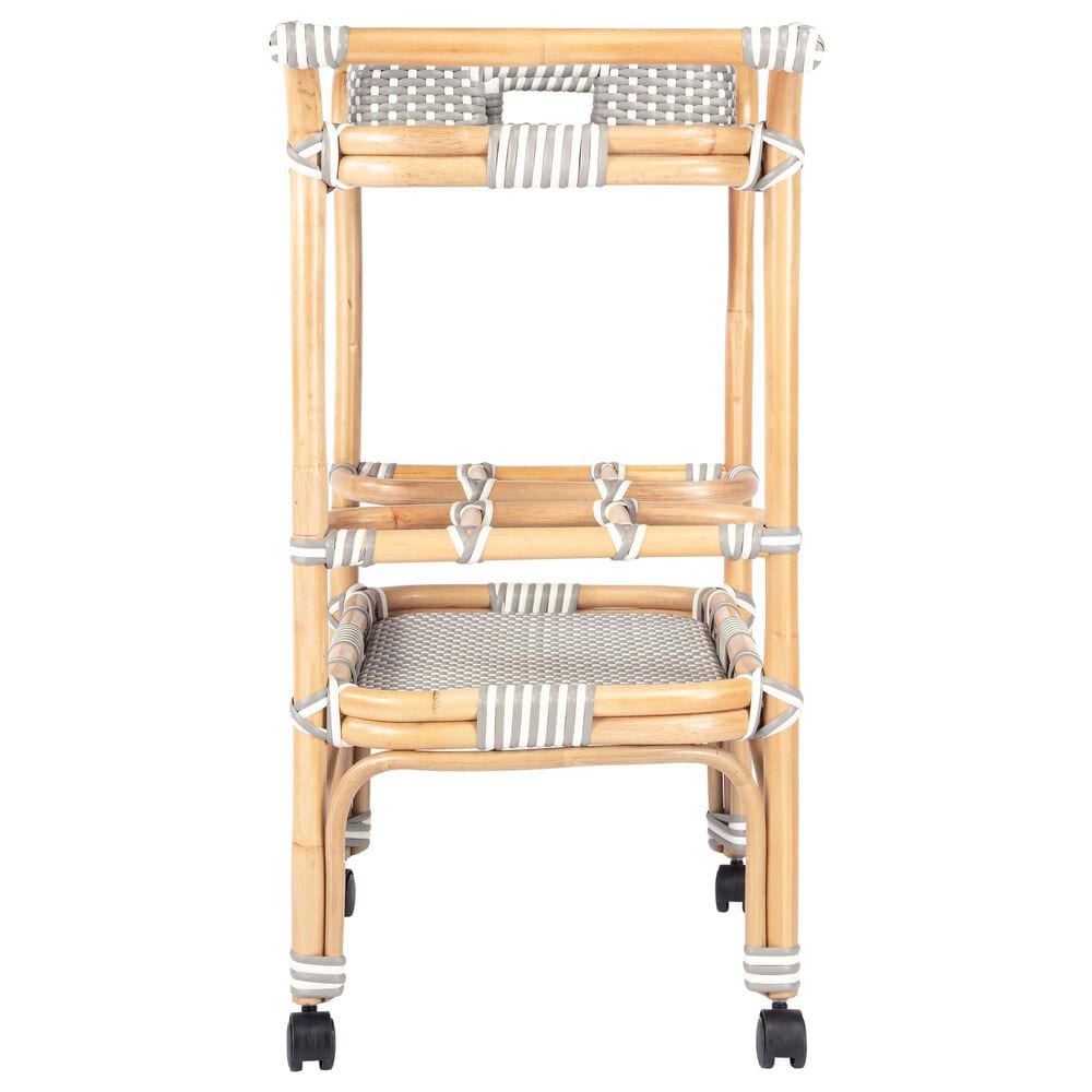 Butler Selena Bar Cart in Grey and White, , large