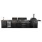 Forno All"Aperto 4-Piece Outdoor Kitchen Grill Set with Bar and Beverage Center in Black, , large
