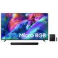 Samsung 85" Class R85H Series Micro RGB 4K UHD Vision AI - Smart Tizen TV with Q-Series 5.1.2 Channel Soundbar System in Titan Black and Black, , large