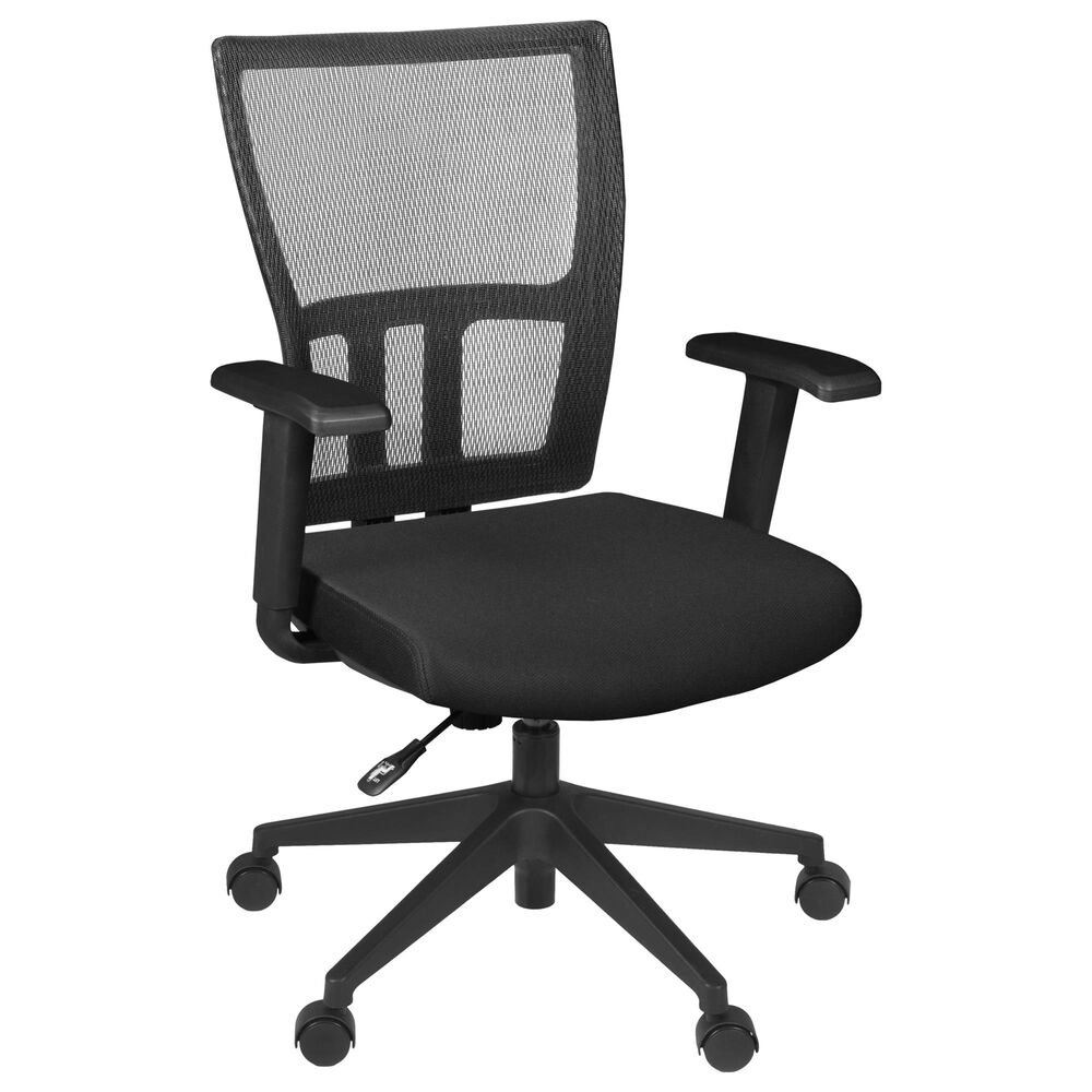 Regency Global Sourcing Ayla Swivel Chair in Black, , large