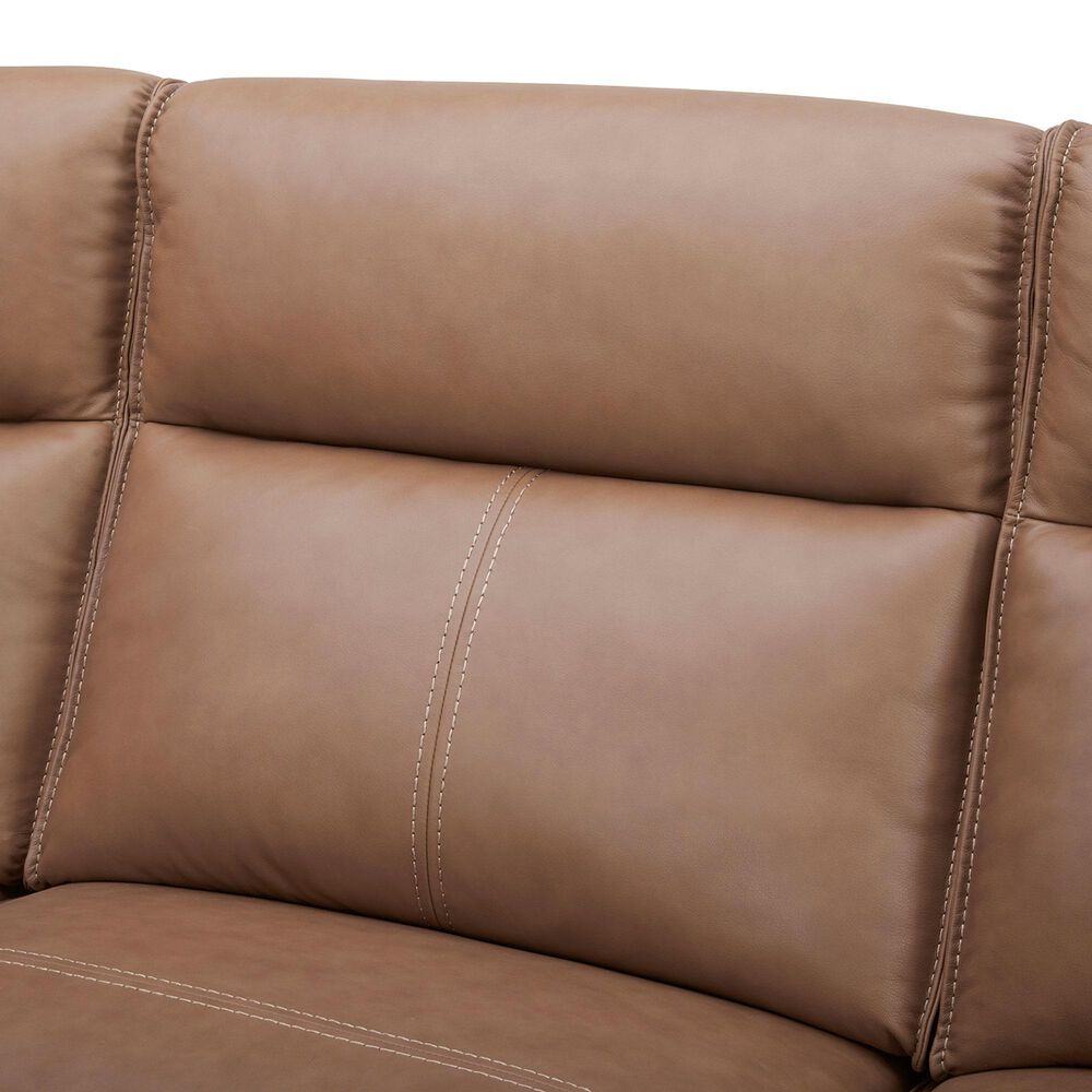 Interlochen 5-Piece Leather Power Reclining Sectional with Power Headrests in Aline Butternut, , large