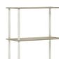 HOMLUX Turn-N-Tube 5-Tier Open Storage Bookshelf in Sonoma Oak and White, , large