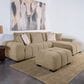 Pacific Landing Octavia 2-Piece Stationary Right Facing Sectional in Camel, , large