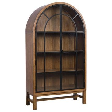 Ashley Greddinton Display Cabinet in Medium Brown and Black, , large