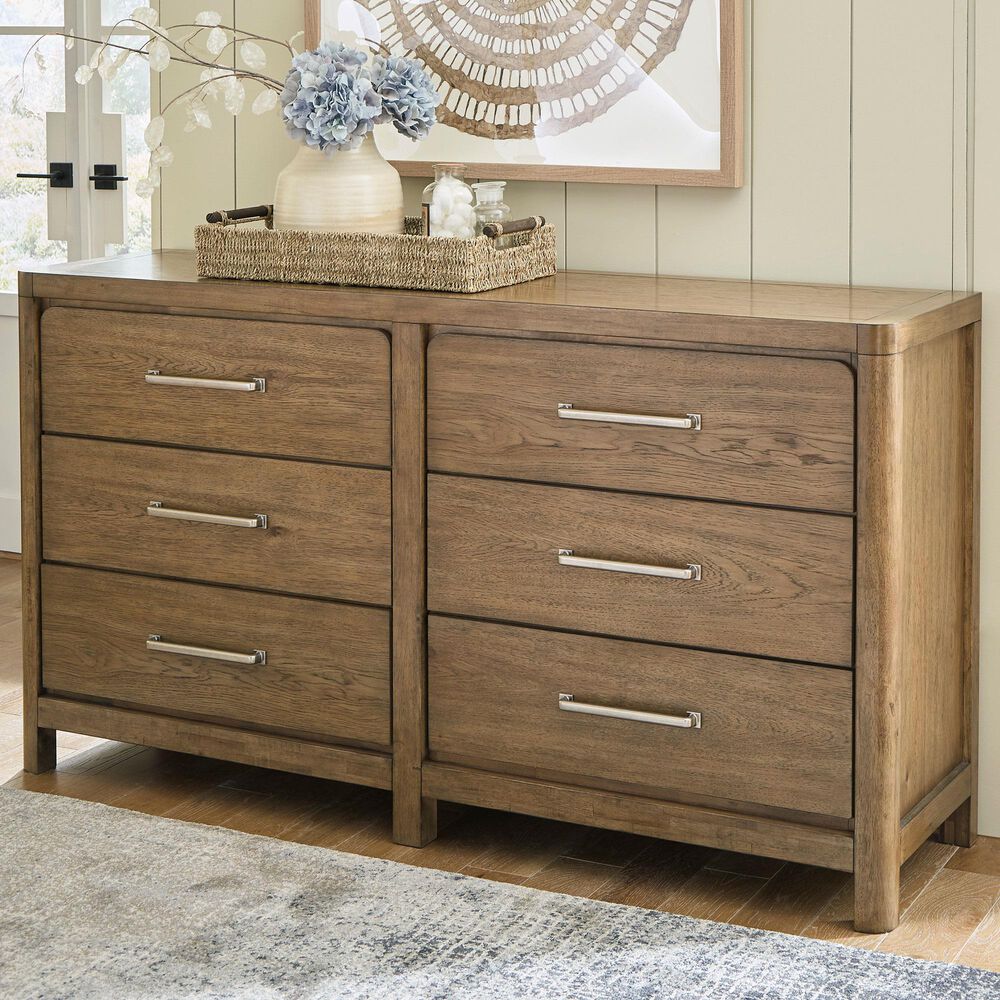 Millenium Cabalynn 6-Drawer Dresser in Light Brown, , large