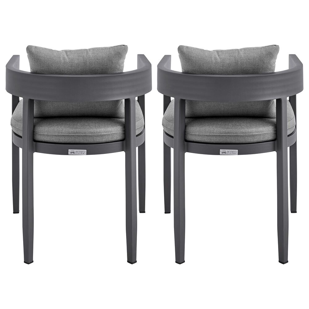 Blue River Argiope Outdoor Dining Chair in Dark Gray (Set of 2), , large