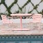 Hearth and Haven Santa Monica 3-Piece Outdoor Bistro Set in Coral, , large