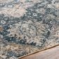 Surya Cardiff CDF-2307 Deep Teal, Blue, Light Gray, Medium Gray, Charcoal and Camel 2"7" x 7"3" Runner, , large
