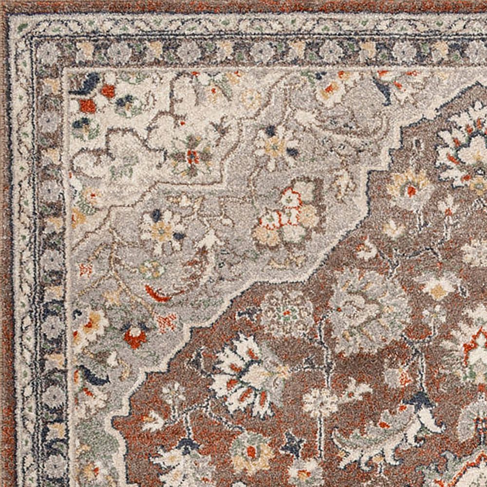 Central Oriental Minerva Corelia 5&#39; x 7&#39;3&quot; Latte and Storm Area Rug, , large
