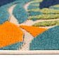 Central Oriental Fontana Hamish 2"2" x 3" Cream and Blue Area Rug, , large