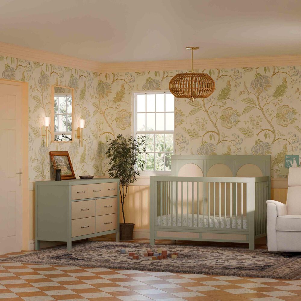 DaVinci Eloise 7-Drawer Dresser in French Sage and Sand, , large