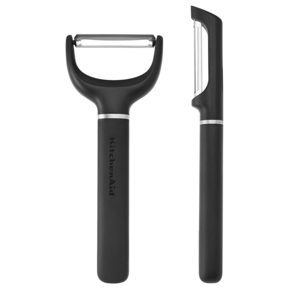 KitchenAid 2-Piece Vegetable Peeler Set in Onyx Black, , large