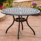 Noble House Phoenix Round Dining Table in Bronze - Table Only, , large