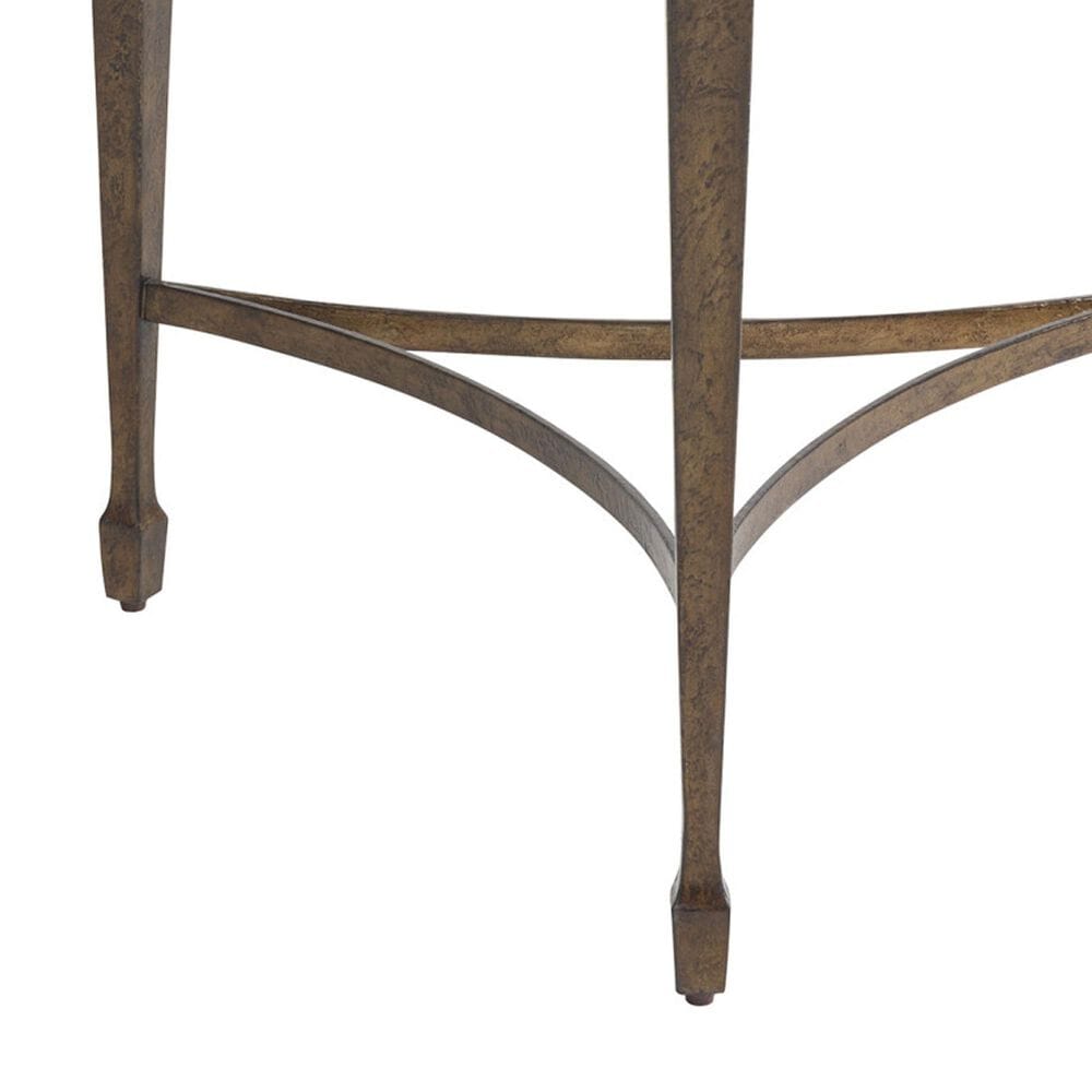 Lexington Home Brands Montecito Catalonia Round Side Table in Chaparral and Bronze, , large