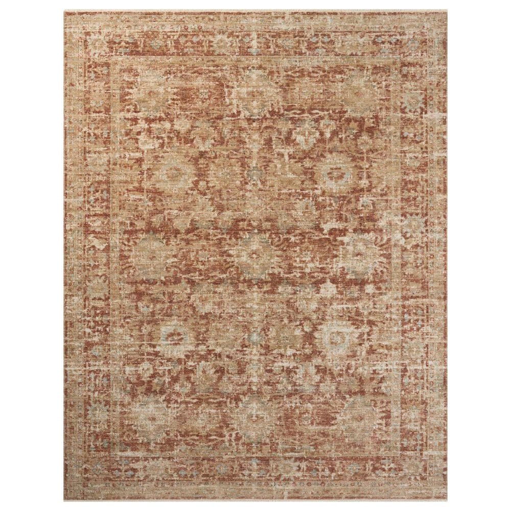 Loloi Heritage 4" x 6" Brick and Multicolor Area Rug, , large
