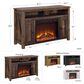 DHP Winthrop 47.75" TV Stand with Fireplace in Natural, , large