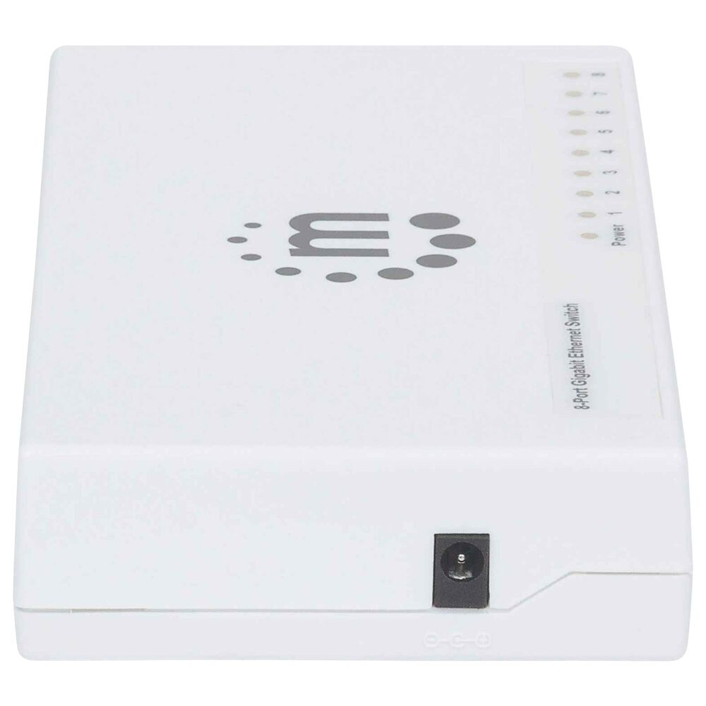Manhattan 8-Port Desktop Gigabit Ethernet Switch in White, , large